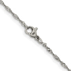 Chisel Stainless Steel Polished 2mm Singapore Chain