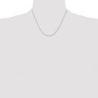 Stainless Steel Singapore Chain Necklace 2mm