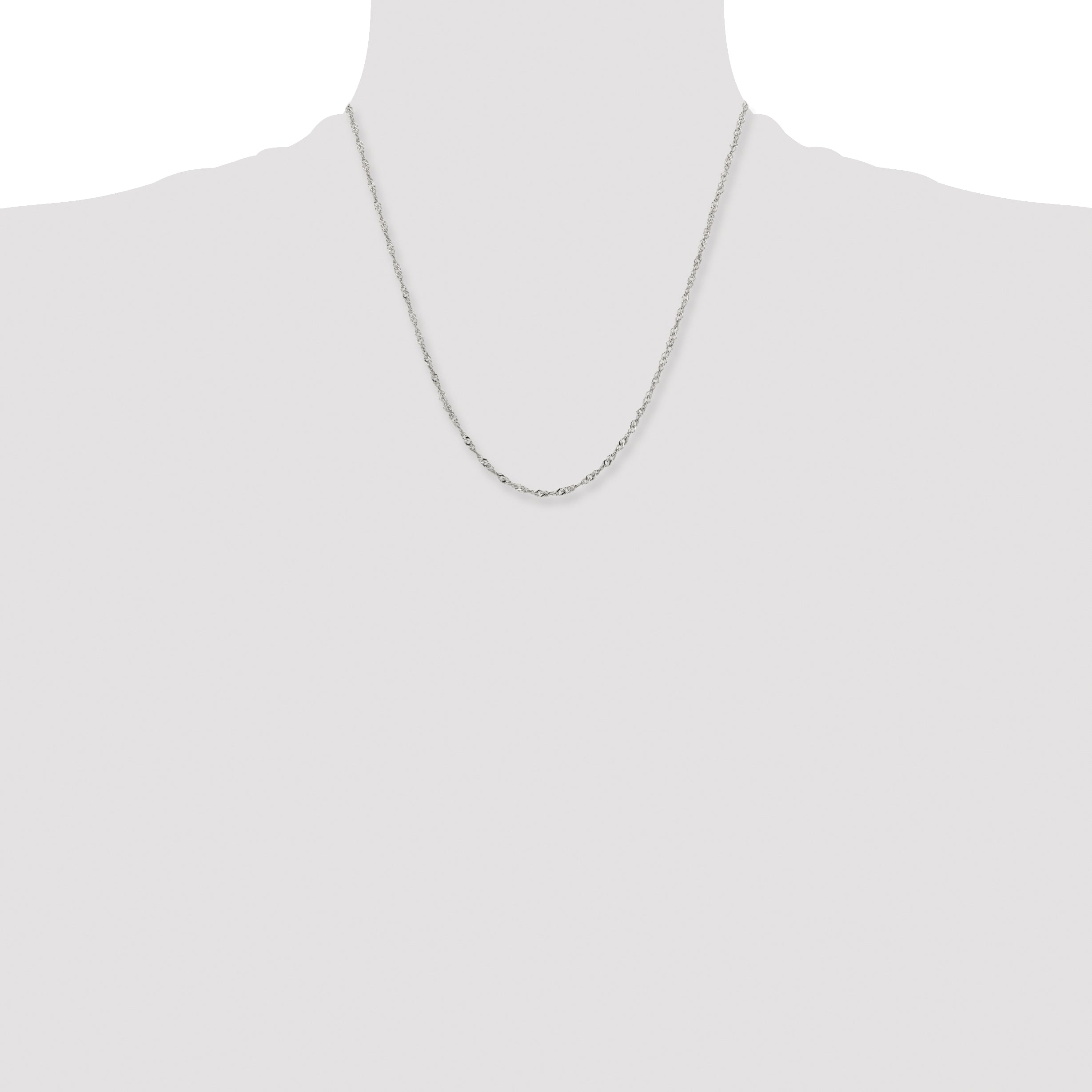 Chisel Stainless Steel Polished 2.5mm 20 inch Singapore Chain