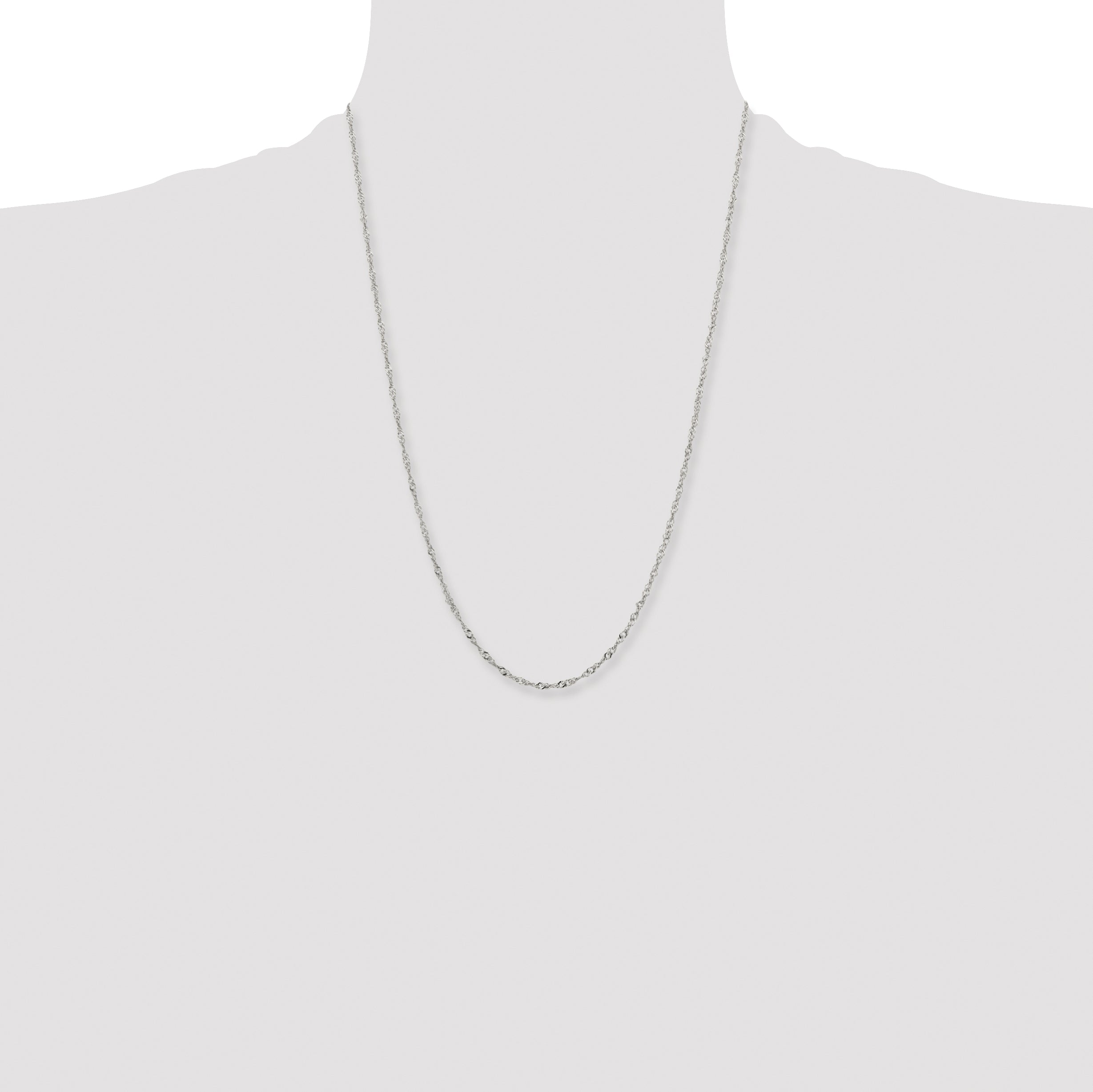 Chisel Stainless Steel Polished 2.5mm Singapore Chain