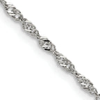 Chisel Stainless Steel Polished 2.5mm Singapore Chain