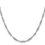 Chisel Stainless Steel Polished 3mm Singapore Chain