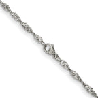 Chisel Stainless Steel Polished 3mm Singapore Chain