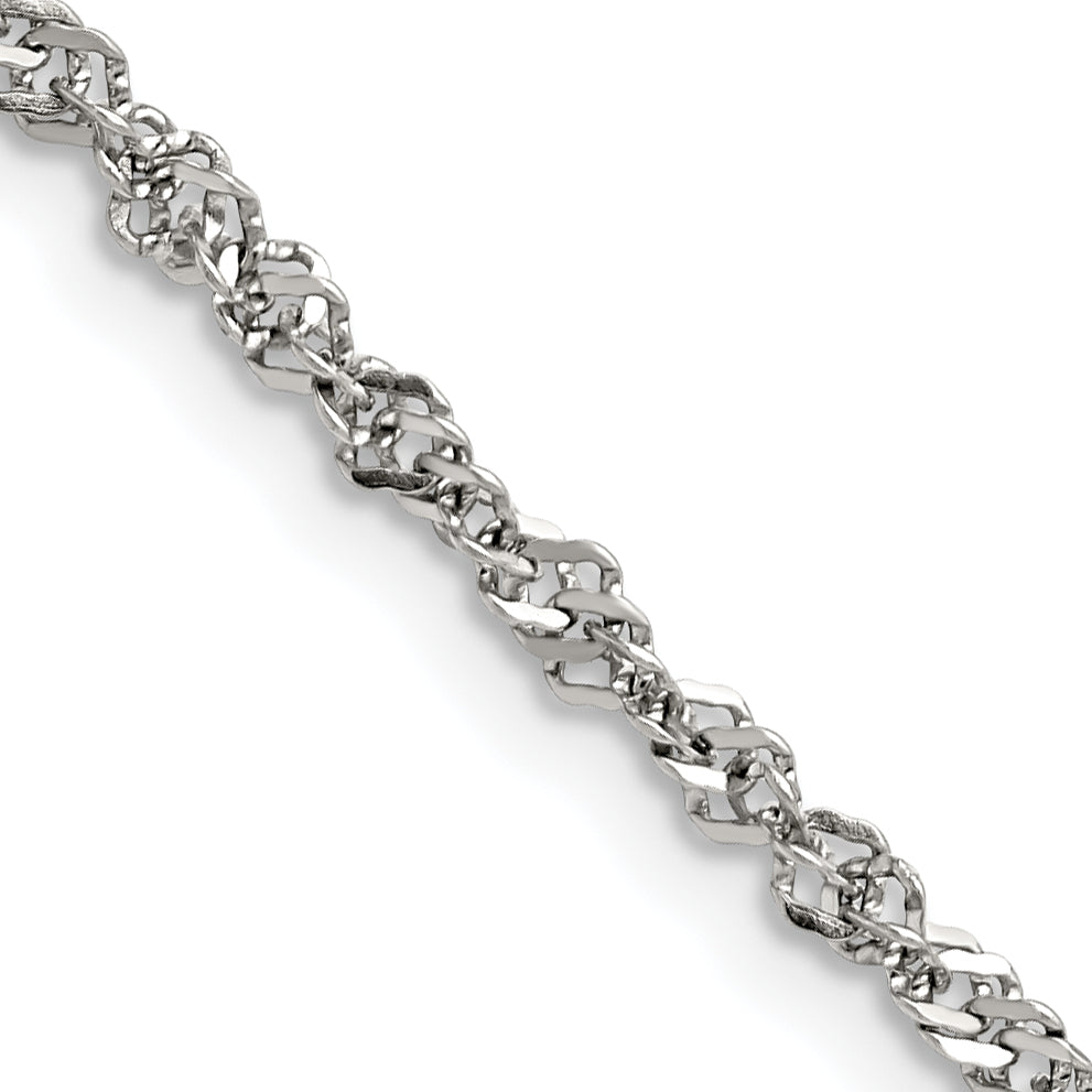 Stainless Steel Singapore Chain Necklace 3mm Main image
