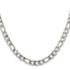 Men's Stainless Steel Figaro Chain Necklace 5.3mm