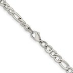 Chisel Stainless Steel Polished 6.3mm Figaro Chain