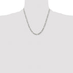 Men's Stainless Steel Figaro Chain Necklace 6.3mm