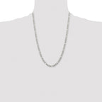 Chisel Stainless Steel Polished 6.3mm Figaro Chain