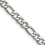 Men's Stainless Steel Figaro Chain Necklace 6.3mm