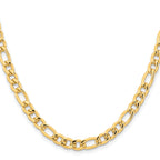 Men's Stainless Steel Figaro Chain Necklace 6.3mm