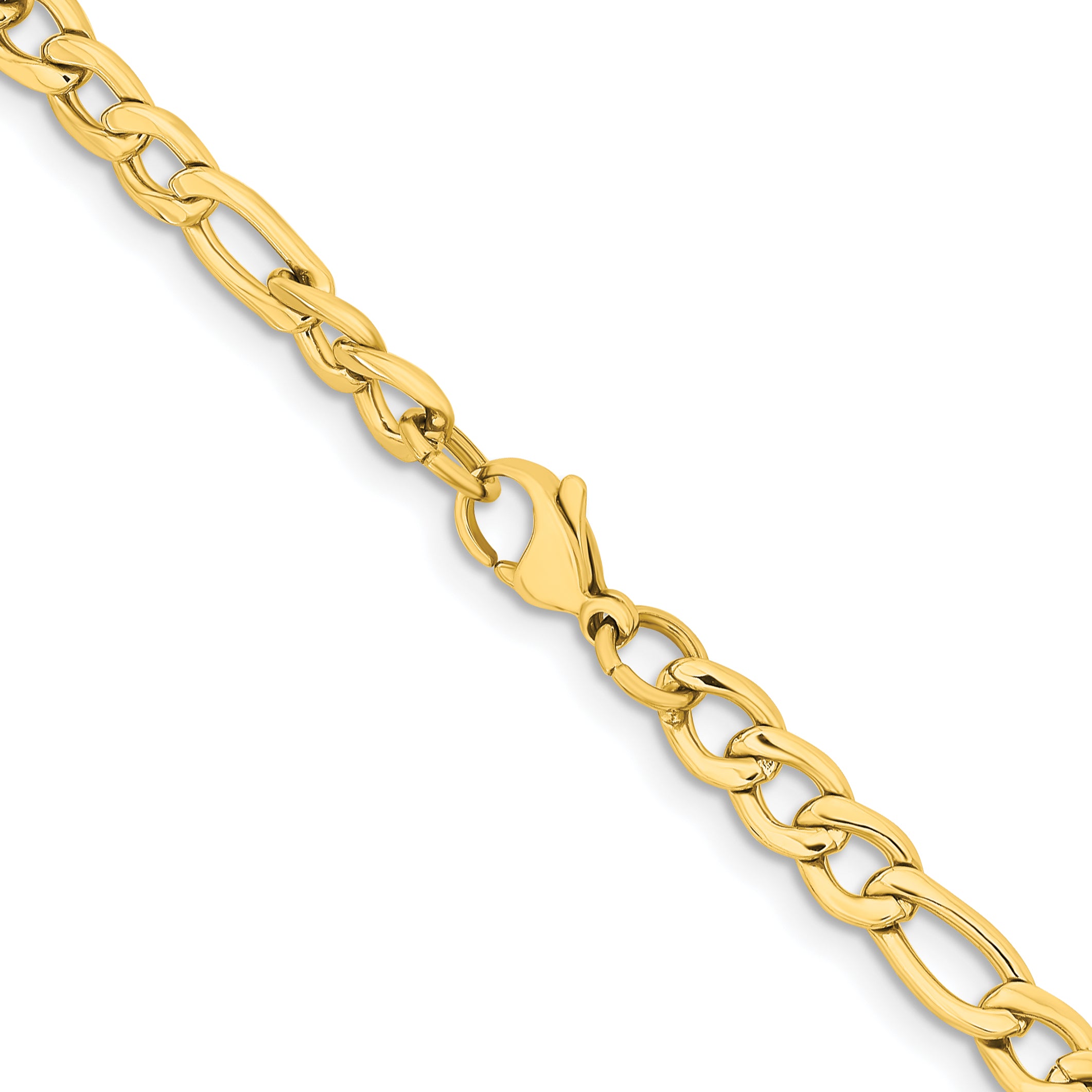 Men's Stainless Steel Figaro Chain Necklace 6.3mm