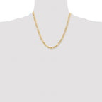 Men's Stainless Steel Figaro Chain Necklace 6.3mm