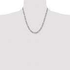 Men's Stainless Steel Figaro Chain Necklace 6.75mm