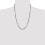 Chisel Stainless Steel Polished 6.75mm Figaro Chain