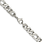 Chisel Stainless Steel Polished 8.75mm Figaro Chain