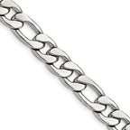 Men's Stainless Steel Figaro Chain Necklace 8.4mm