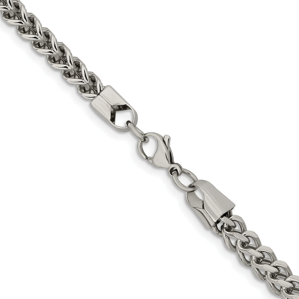 Chisel Stainless Steel Polished 5.5mm Franco Chain