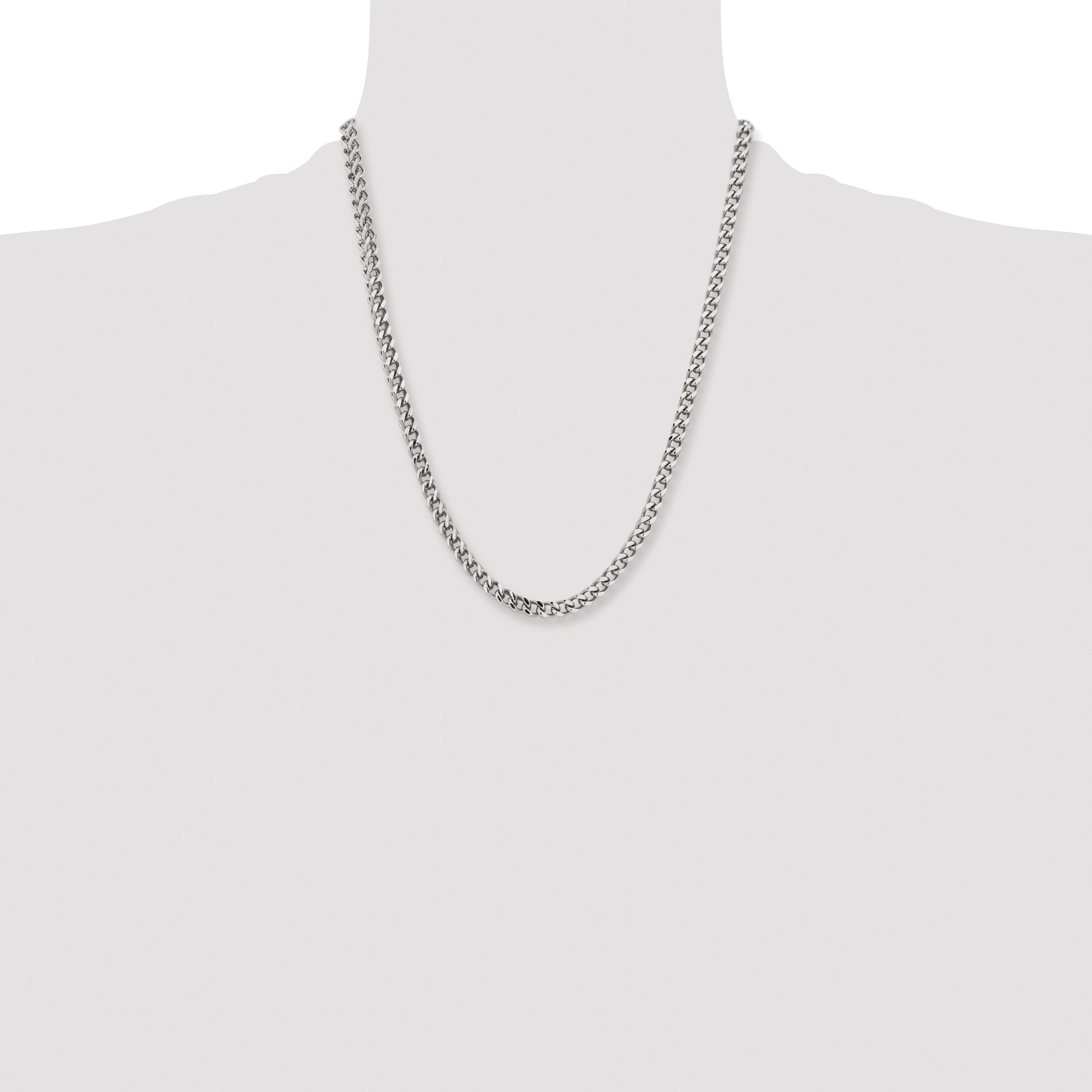Stainless Steel Franco Chain Necklace 5.5mm