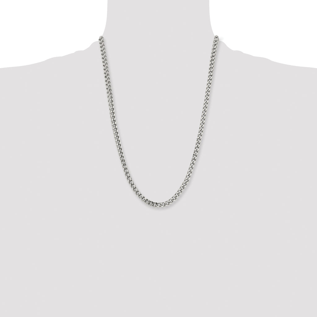 Chisel Stainless Steel Polished 5.5mm Franco Chain