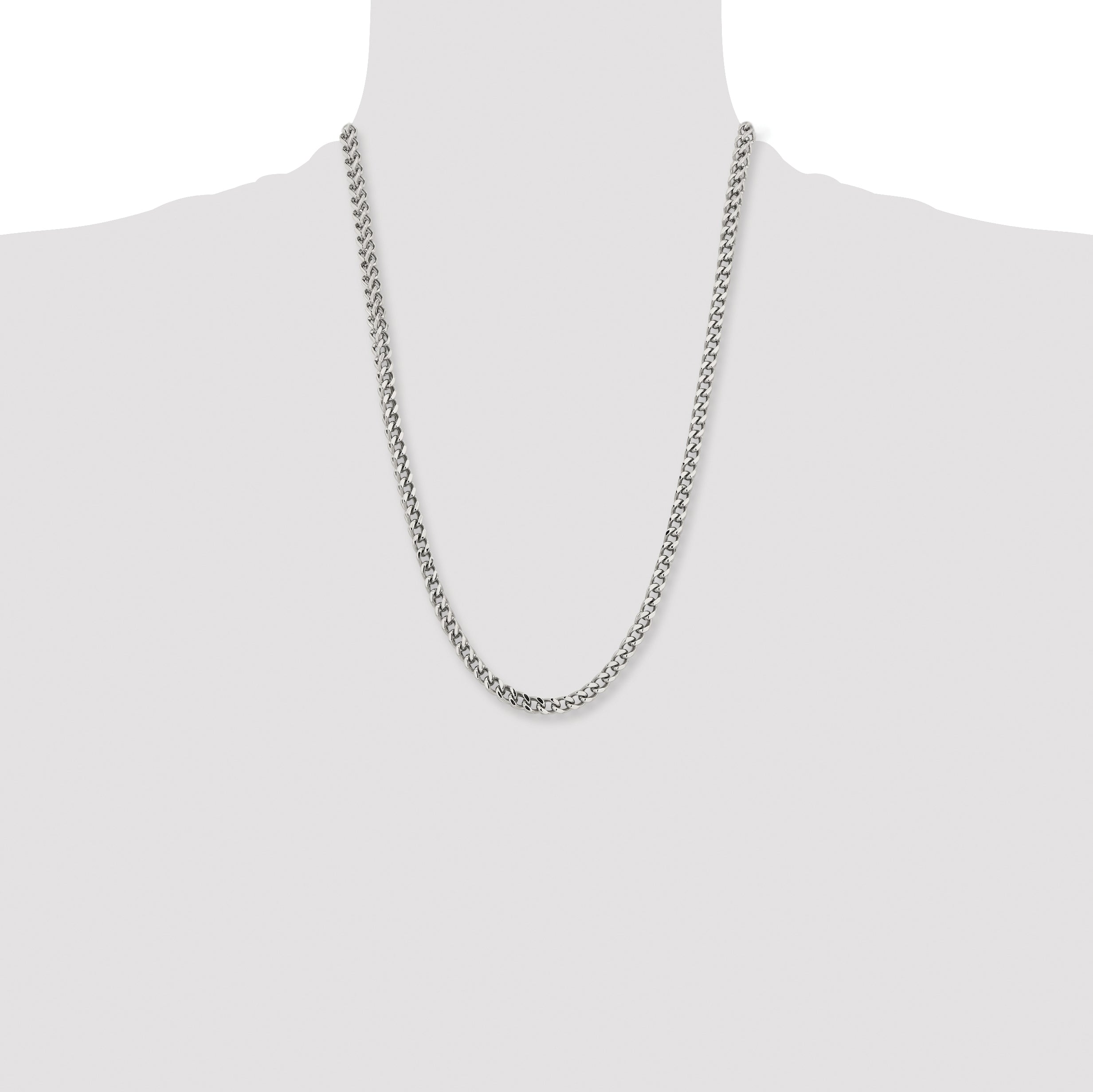 Chisel Stainless Steel Polished 5.5mm Franco Chain