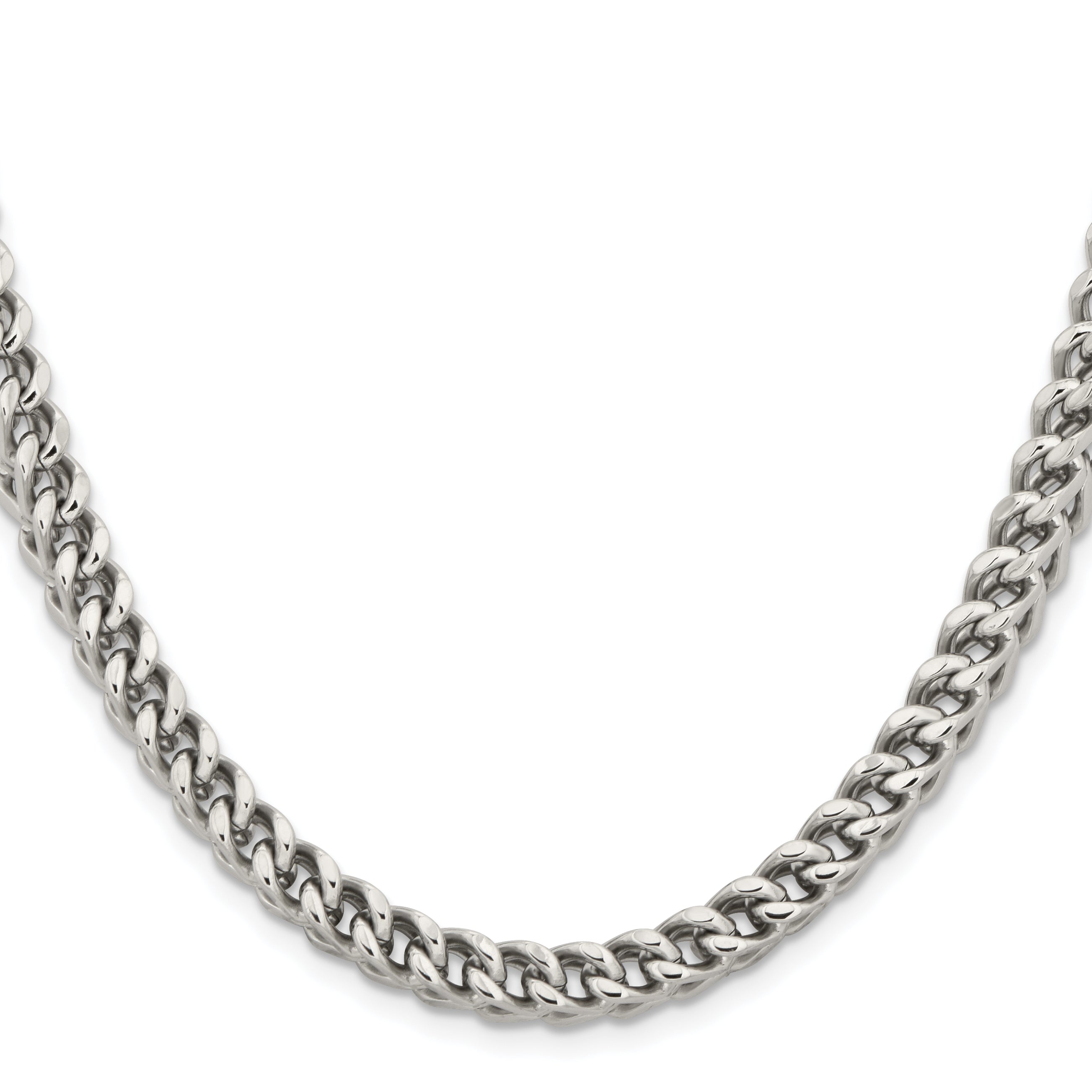 Chisel Stainless Steel Polished 6.75mm Franco Chain