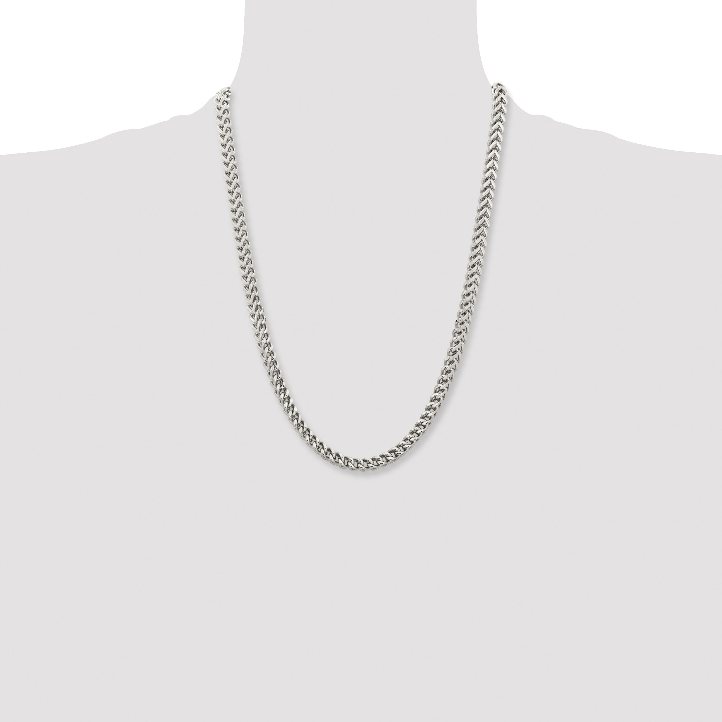 Chisel Stainless Steel Polished 6.75mm Franco Chain