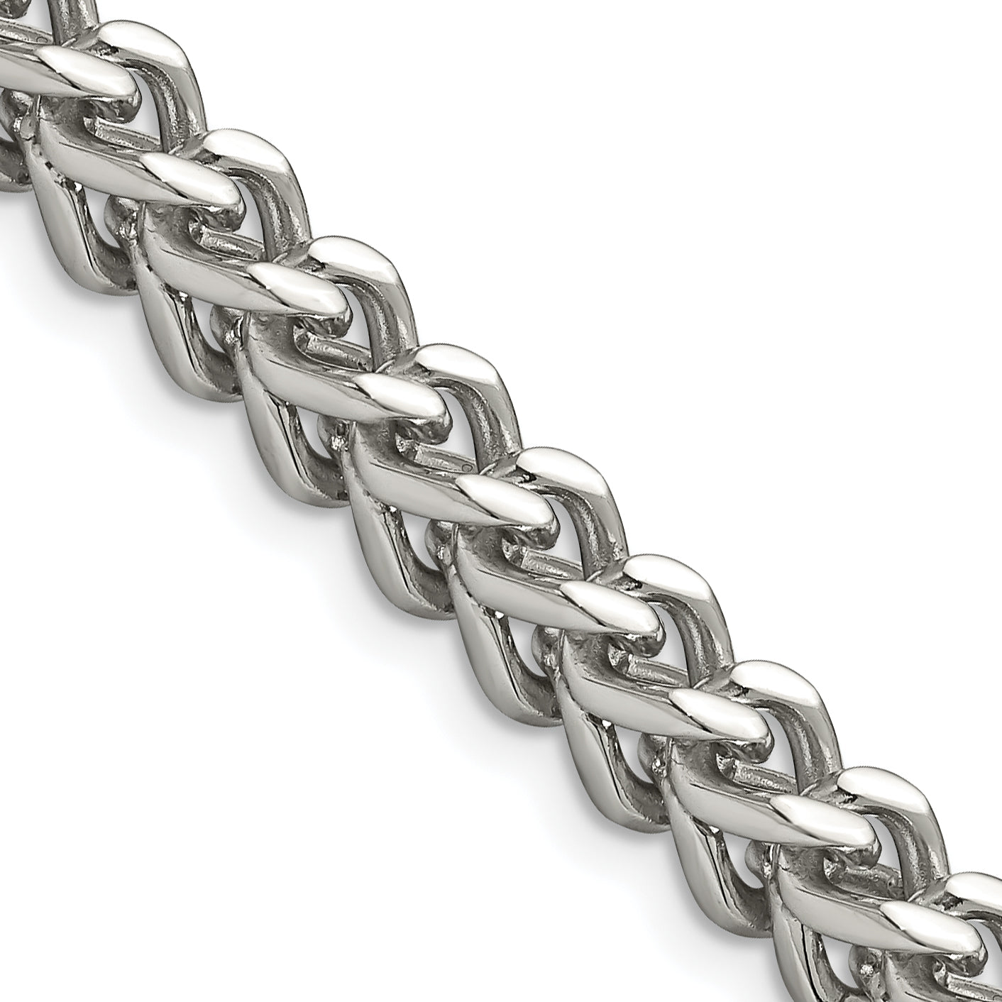 Chisel Stainless Steel Polished 6.75mm Franco Chain
