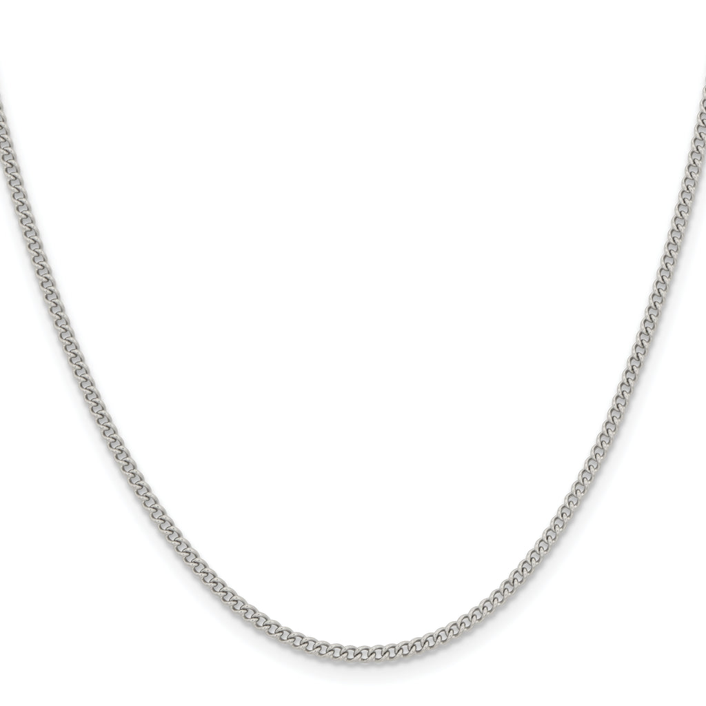 Chisel Stainless Steel Polished 2.25mm Round Curb Chain