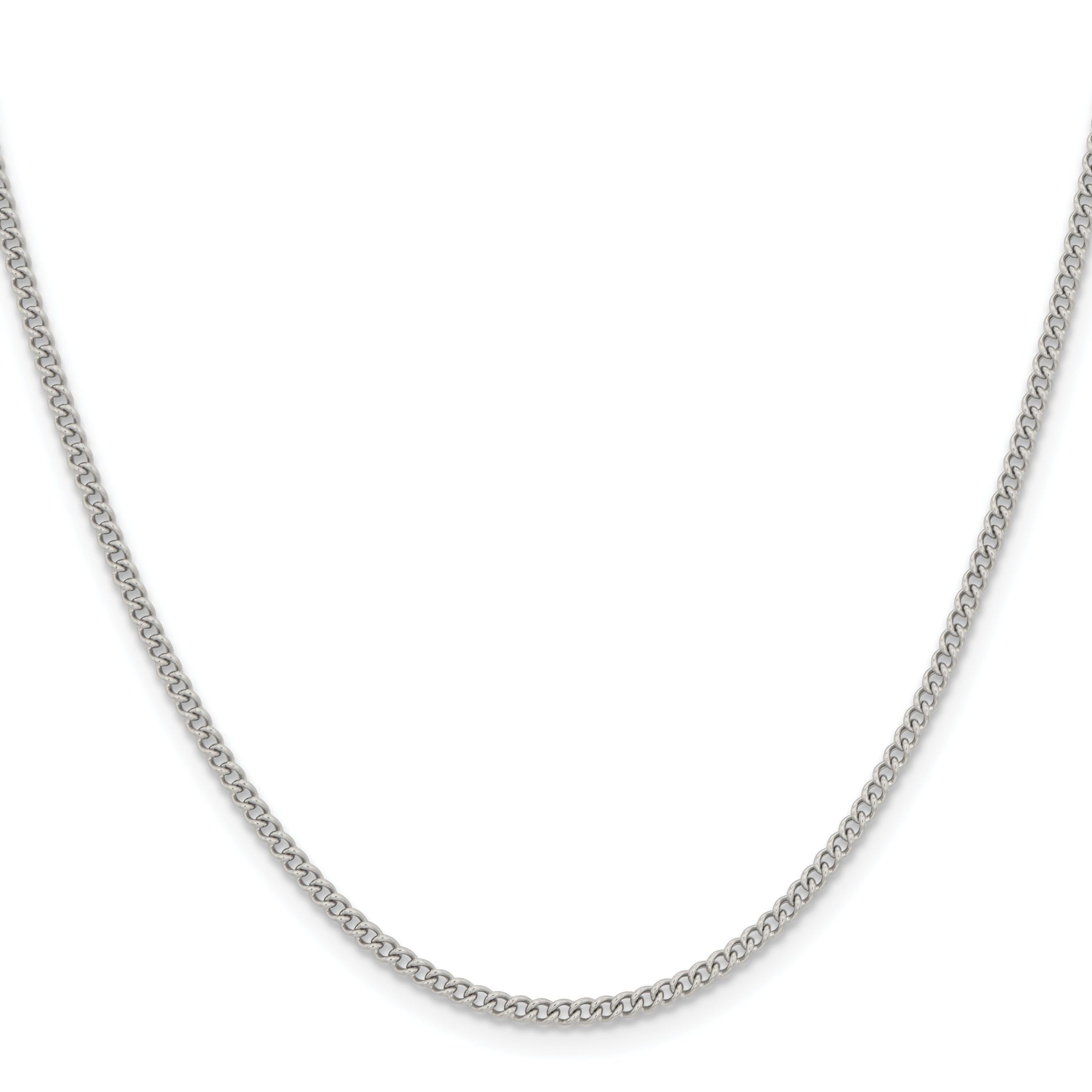 Chisel Stainless Steel Polished 2.25mm Round Curb Chain