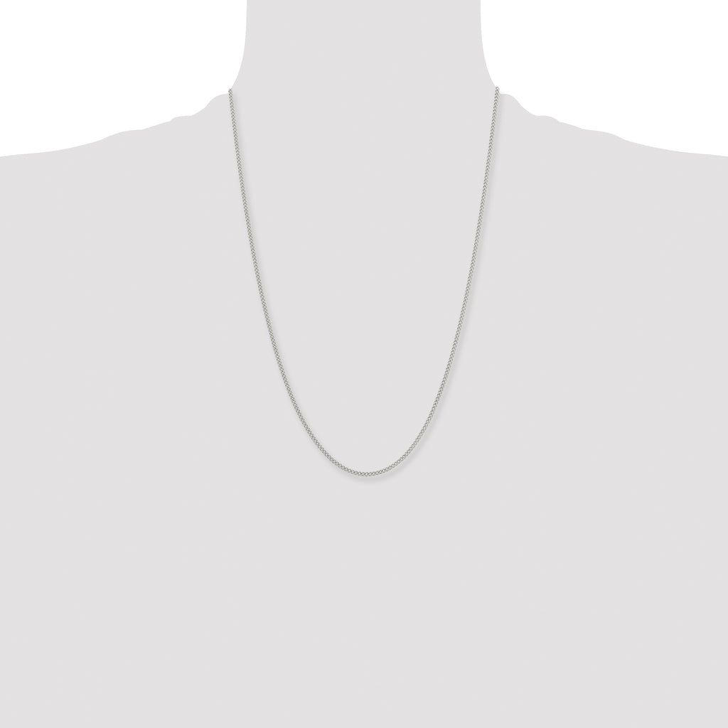 Chisel Stainless Steel Polished 2.25mm Round Curb Chain