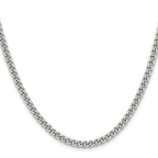 Stainless Steel Curb Chain Necklace 4mm