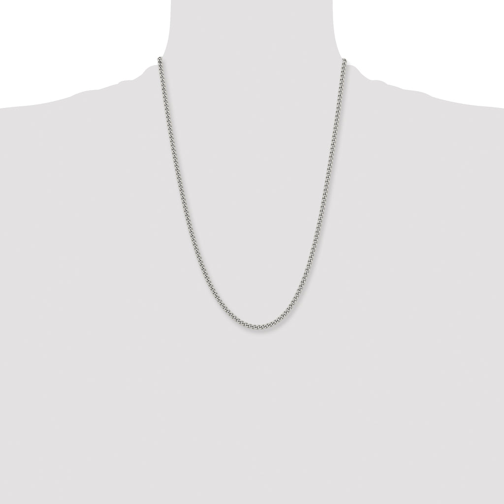 Chisel Stainless Steel Polished 4mm Round Curb Chain