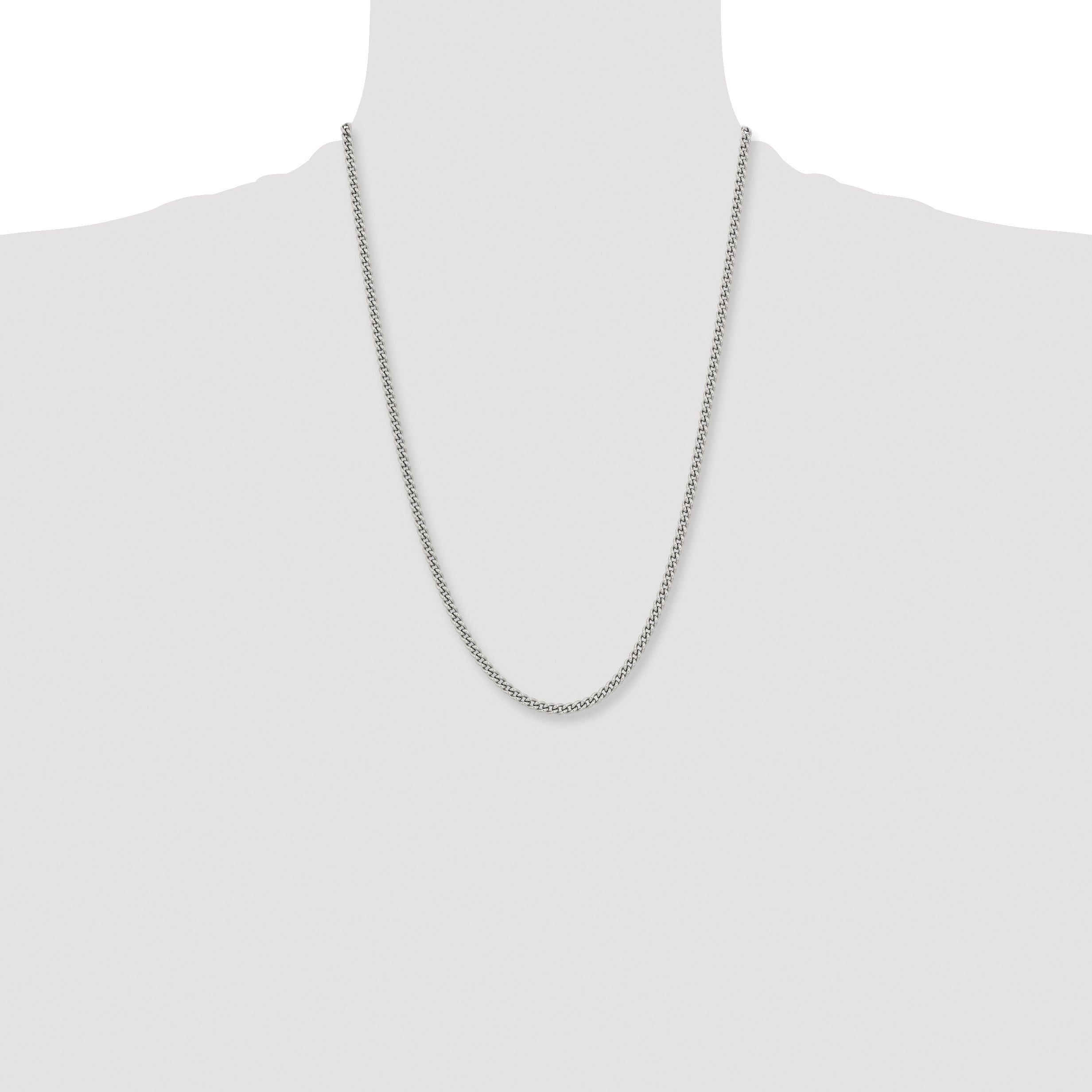 Chisel Stainless Steel Polished 4mm Round Curb Chain