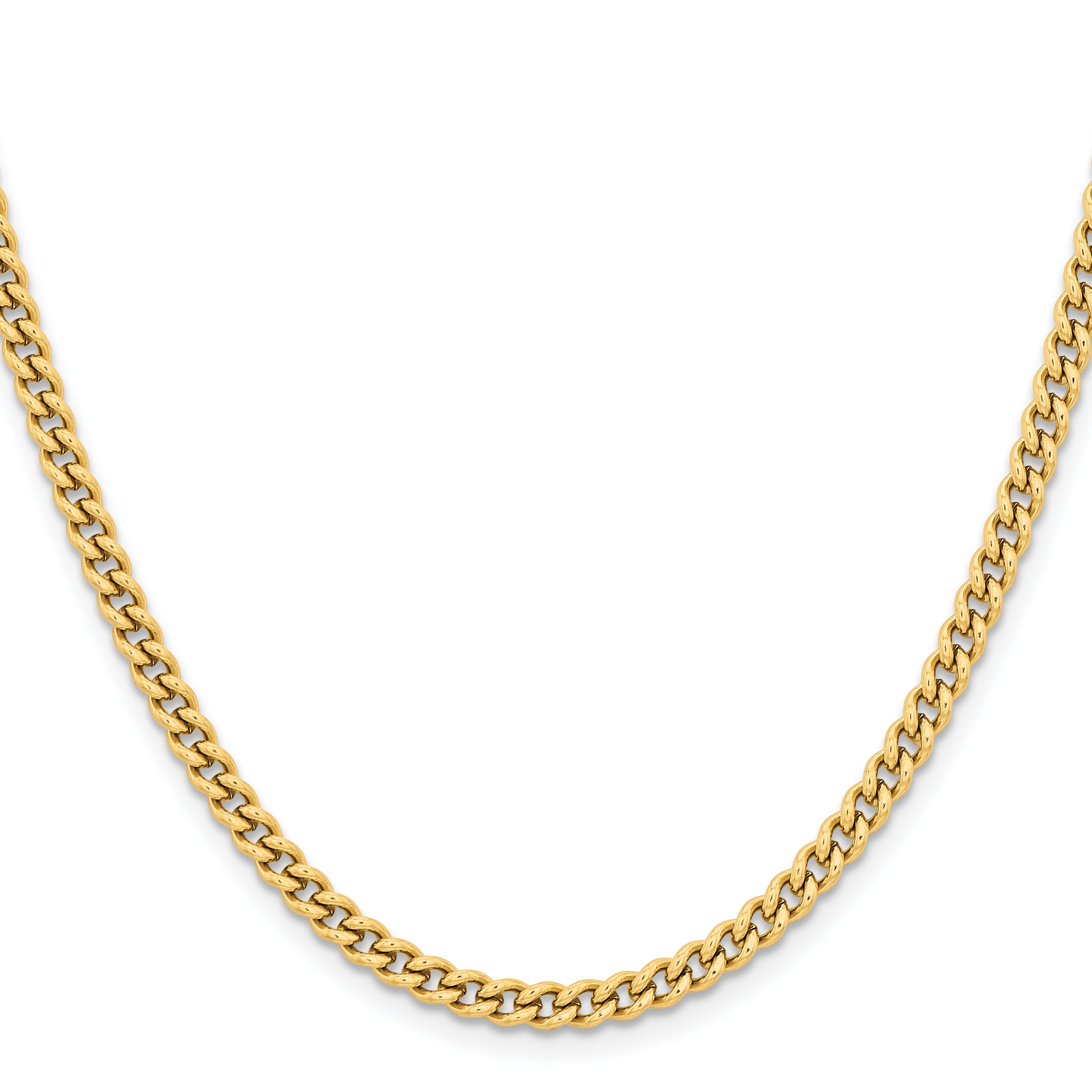 Stainless Steel Curb Chain Necklace 4mm