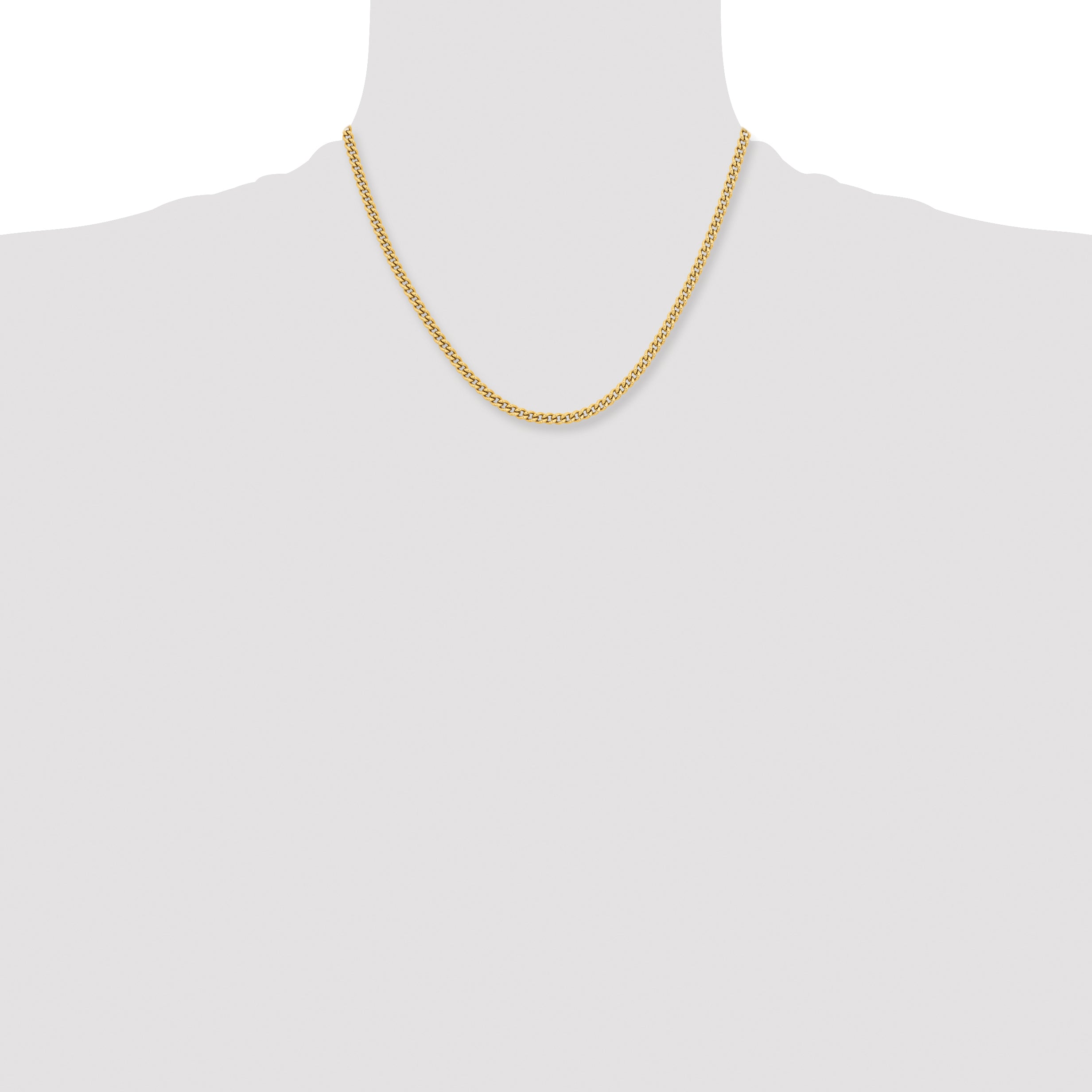Stainless Steel Curb Chain Necklace 4mm