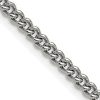 Chisel Stainless Steel Polished 4mm Round Curb Chain