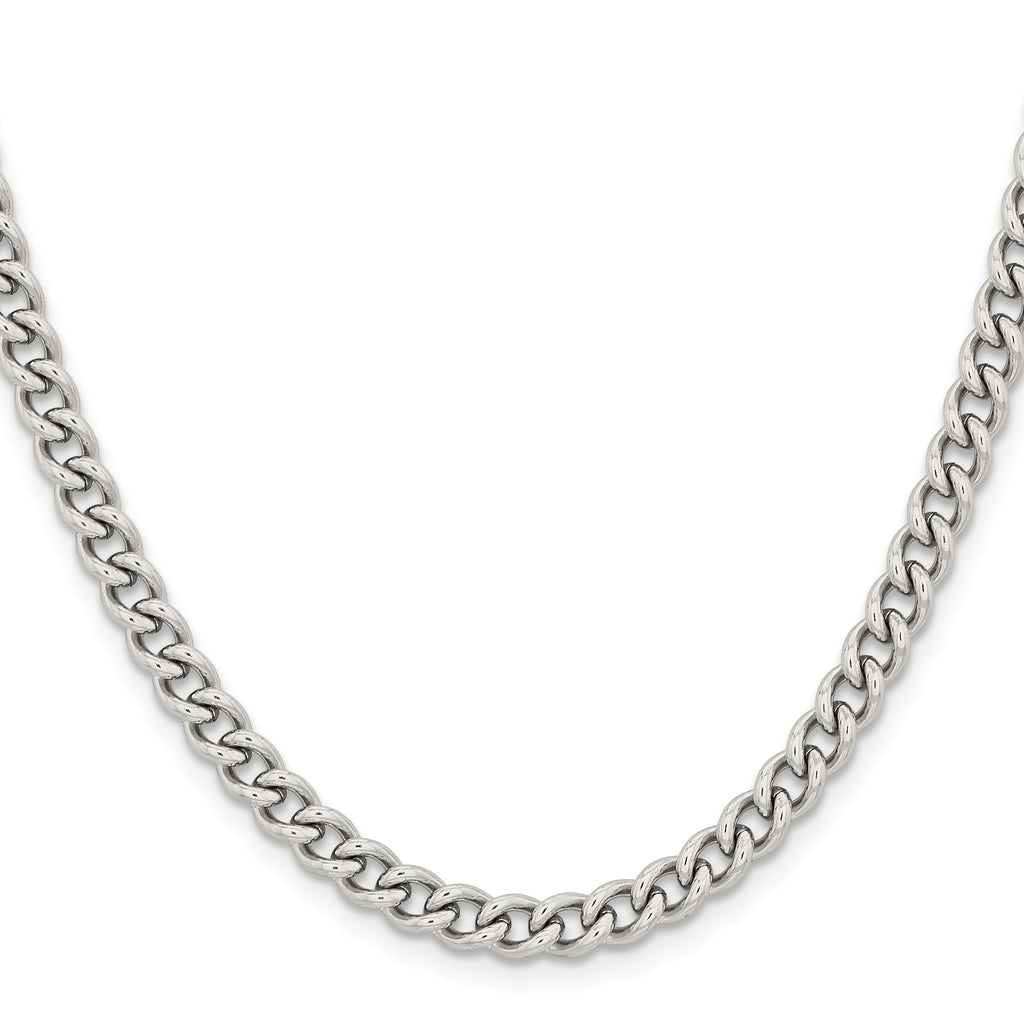 Chisel Stainless Steel Polished 5.3mm Round Curb Chain