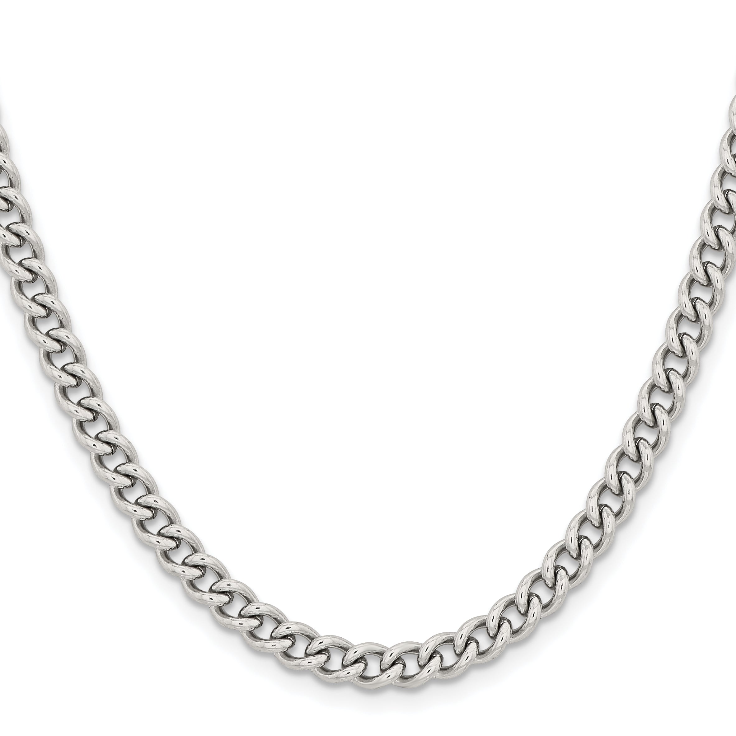 Chisel Stainless Steel Polished 5.3mm Round Curb Chain