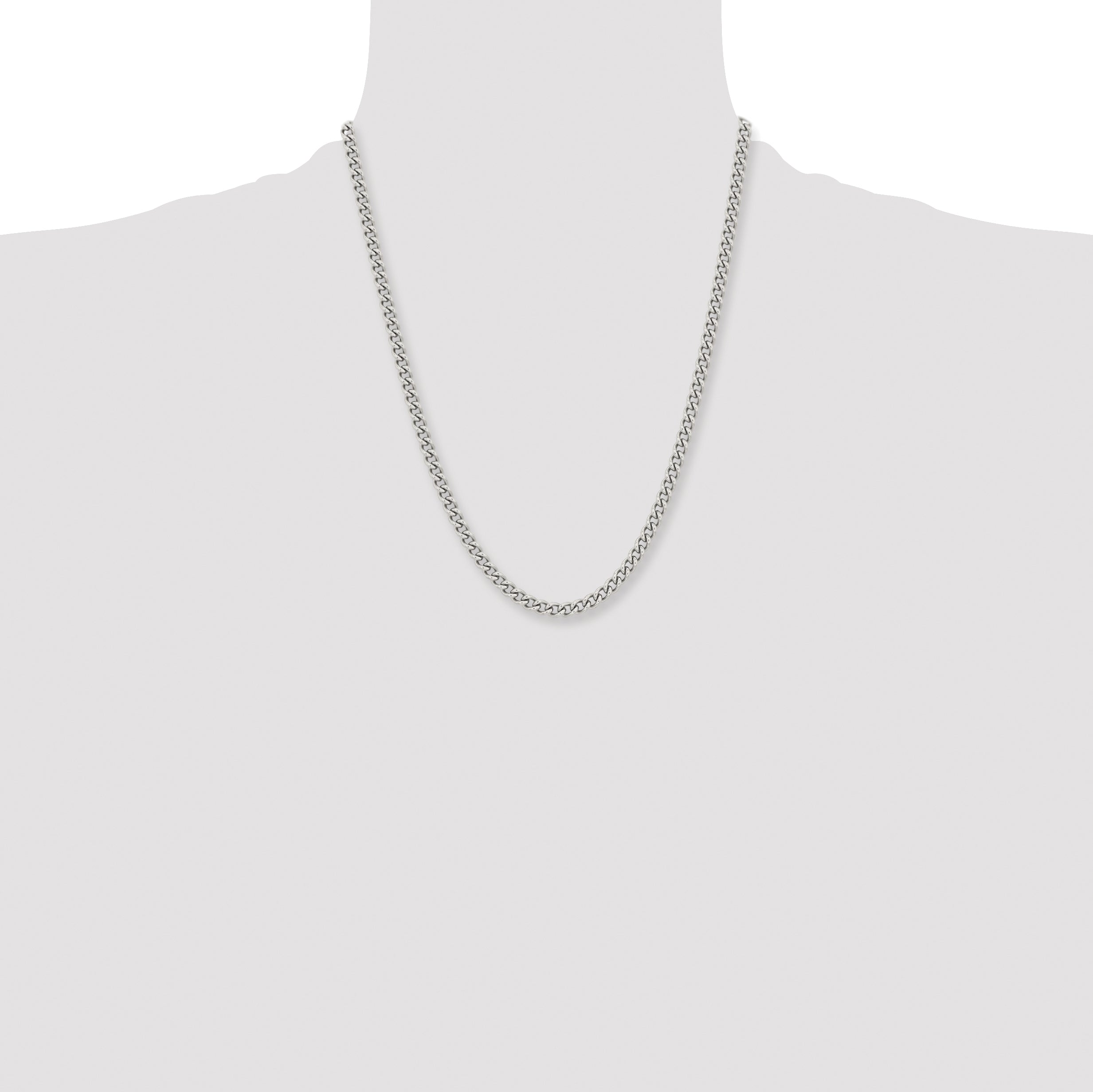 Chisel Stainless Steel Polished 5.3mm 22 inch Round Curb Chain