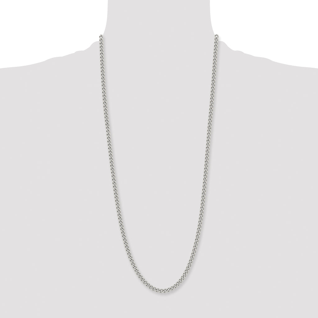 Chisel Stainless Steel Polished 5.3mm Round Curb Chain