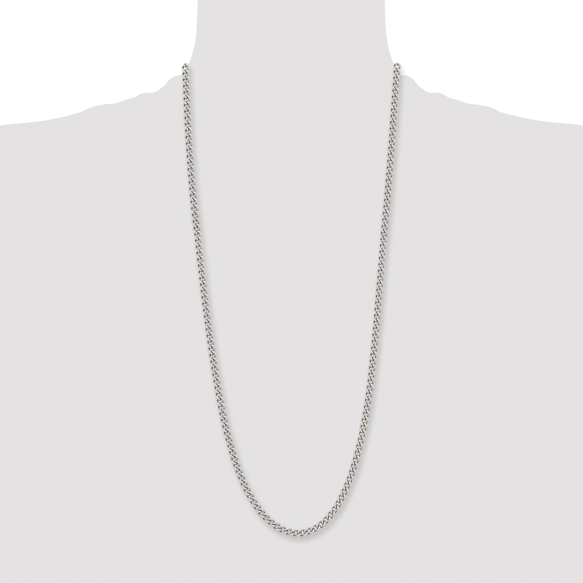 Chisel Stainless Steel Polished 5.3mm Round Curb Chain