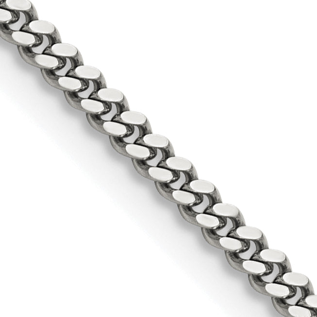 Stainless Steel Curb Chain Necklace 3mm