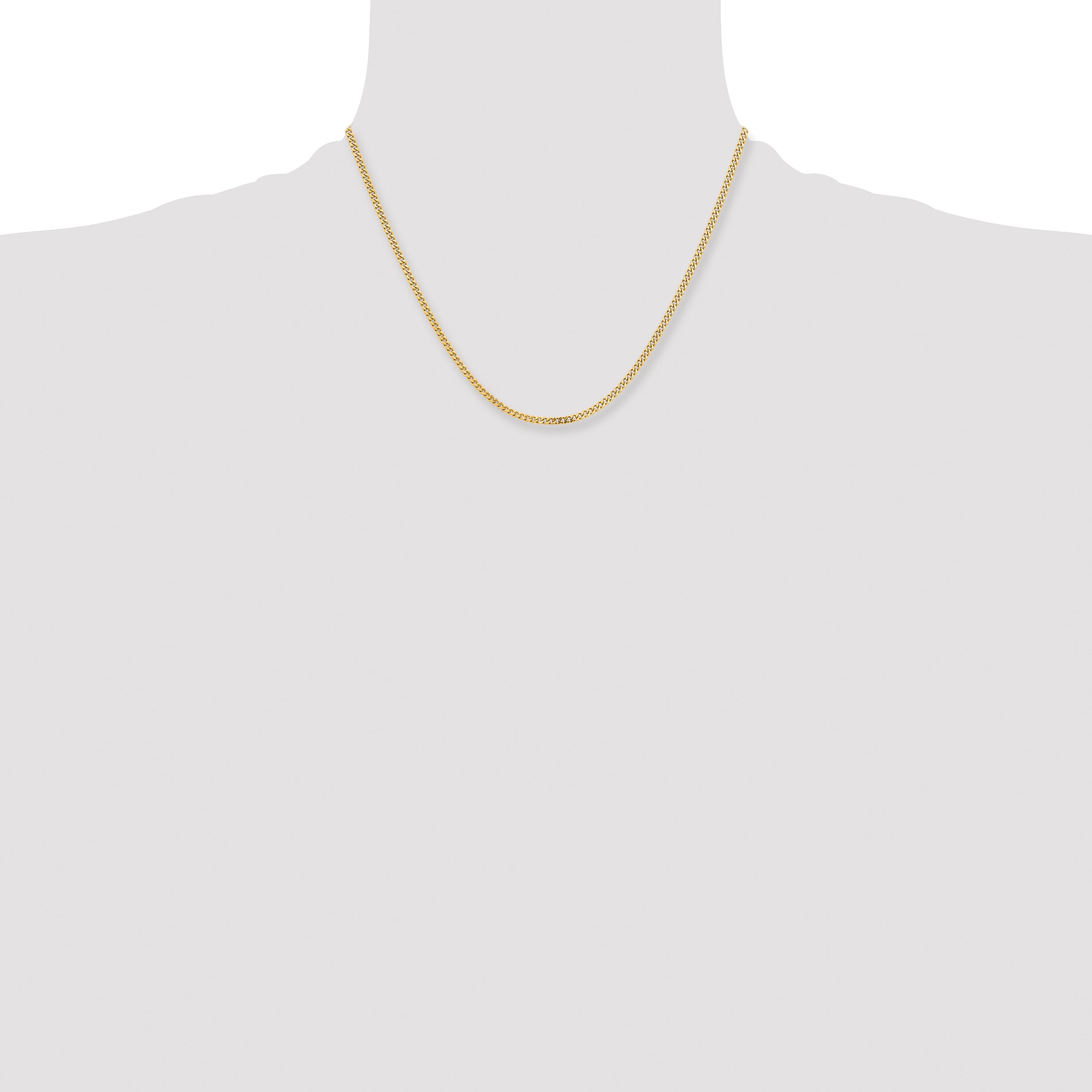Stainless Steel Curb Chain Necklace 3mm