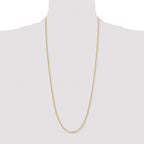 Chisel Stainless Steel Polished Yellow IP-plated 3mm Curb Chain