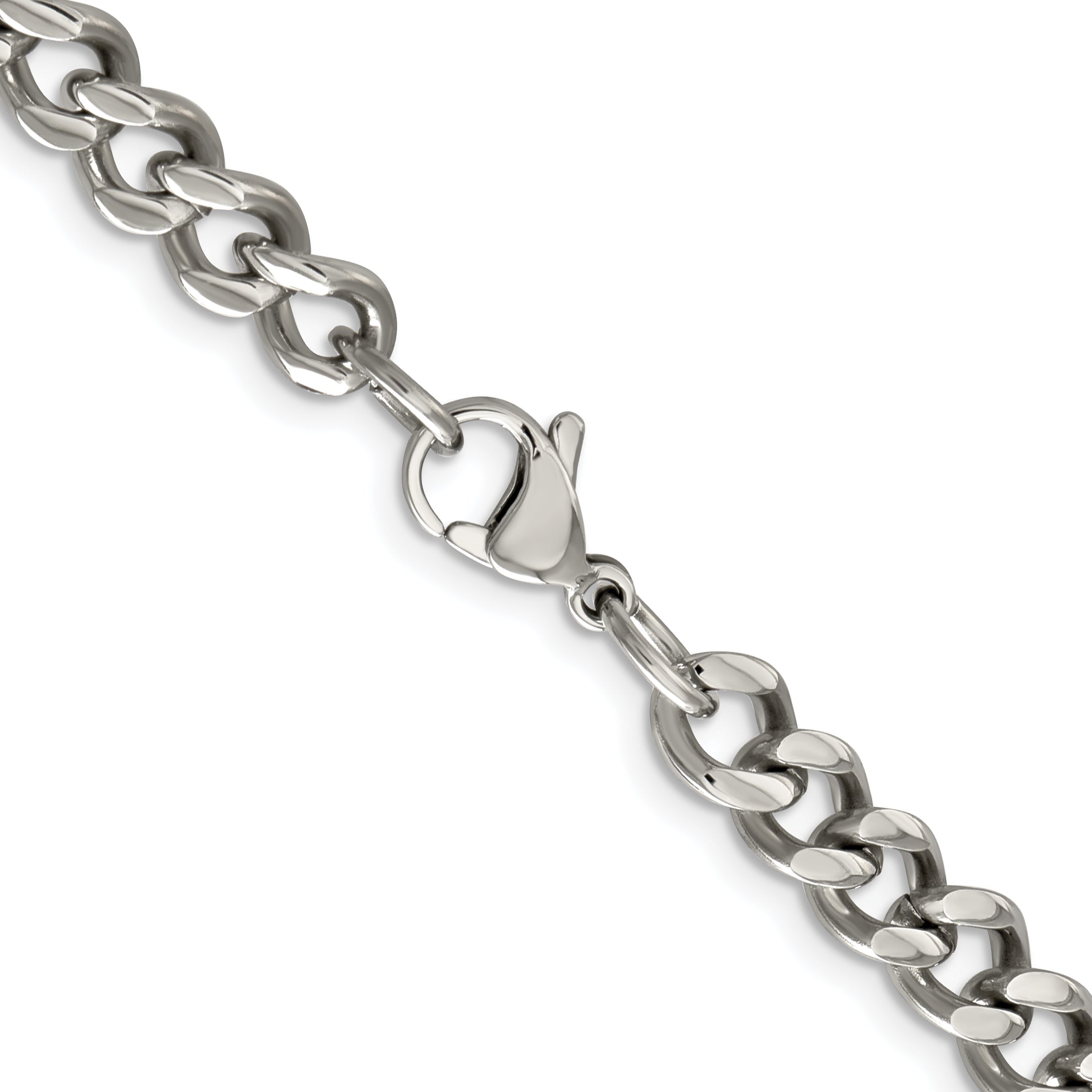 Chisel Stainless Steel Polished 6.75mm Curb Chain