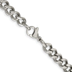Men's Stainless Steel Curb Chain Necklace 6.75mm