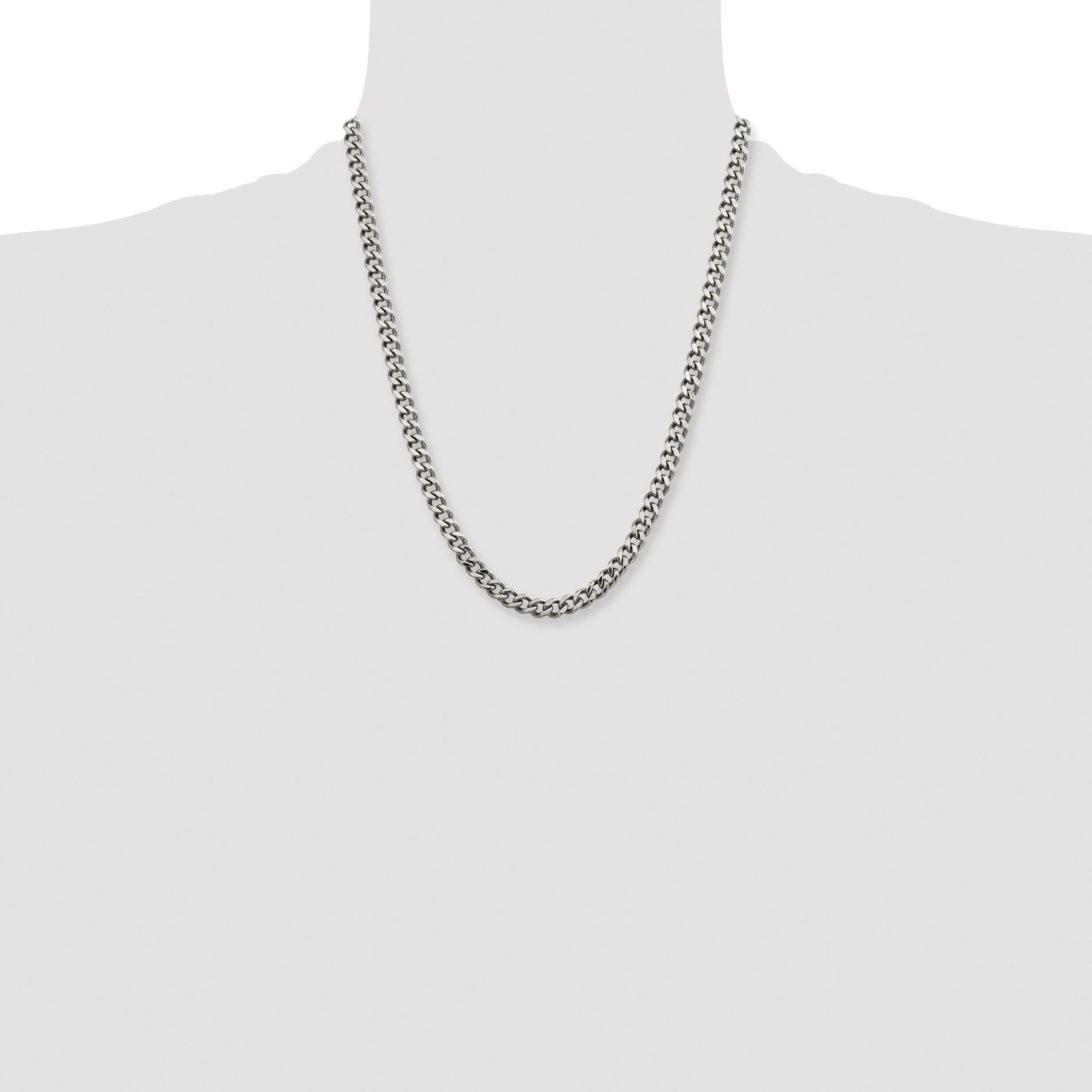 Chisel Stainless Steel Polished 6.75mm 22 inch Curb Chain