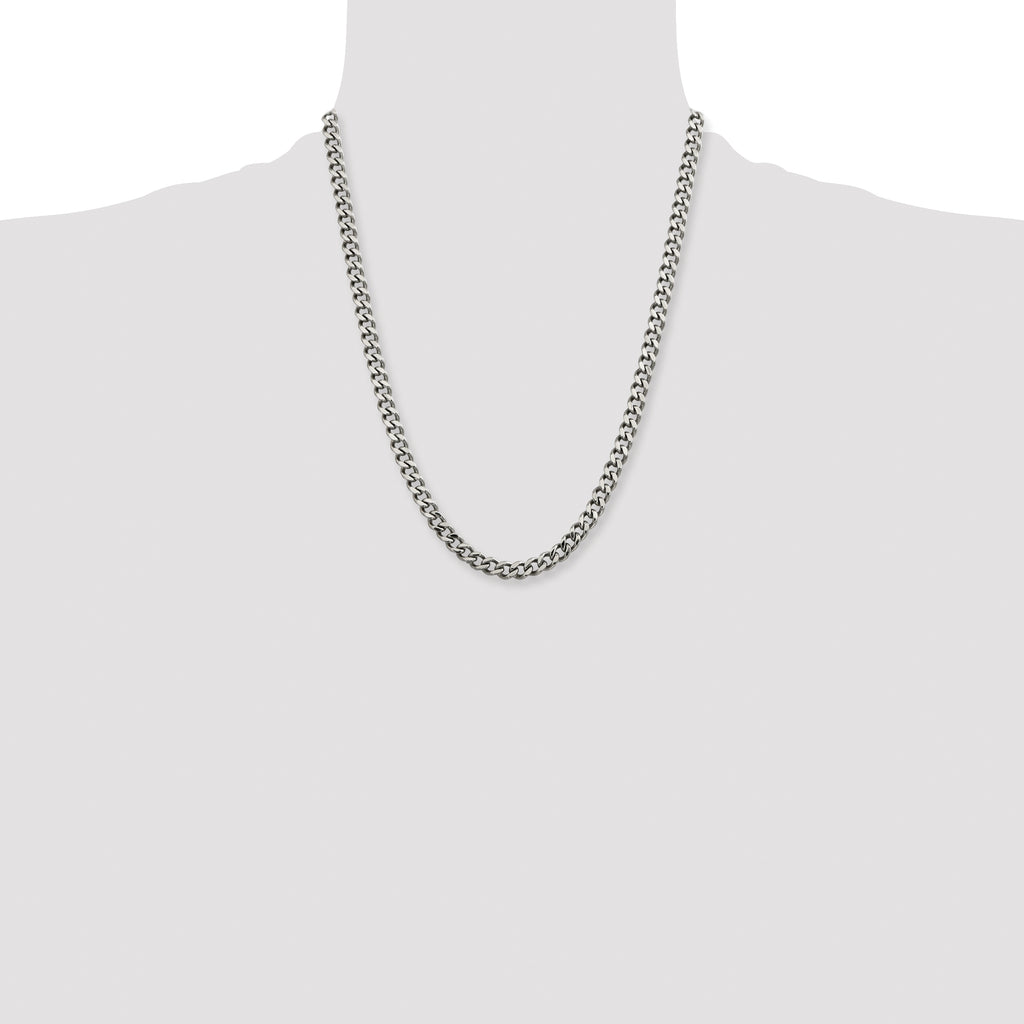 Chisel Stainless Steel Polished 6.75mm Curb Chain