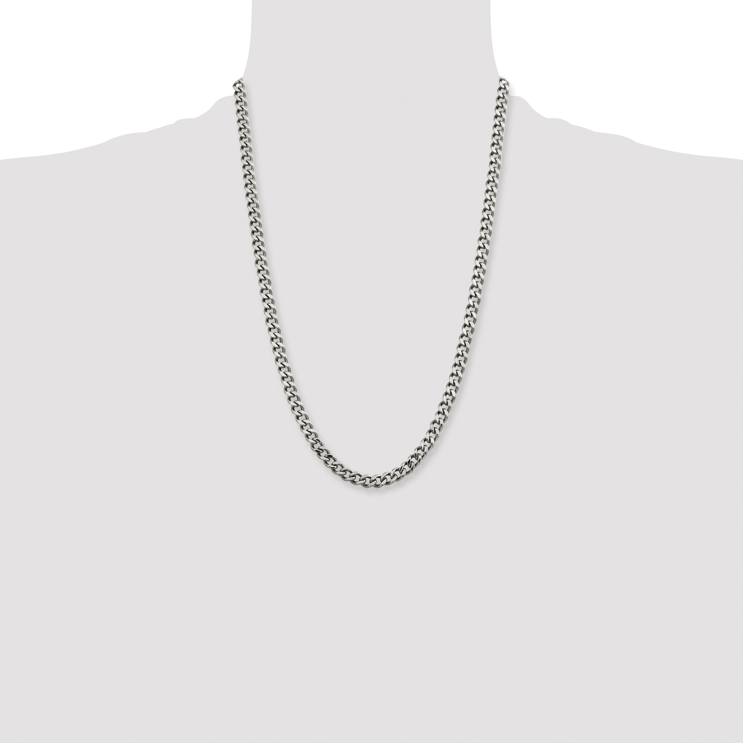 Chisel Stainless Steel Polished 6.75mm Curb Chain