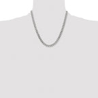 Men's Stainless Steel Curb Chain Necklace 7.5mm